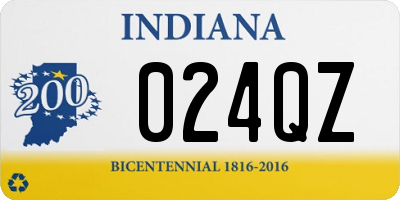 IN license plate 024QZ