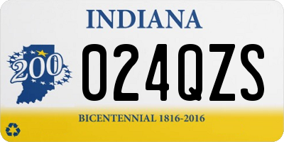 IN license plate 024QZS