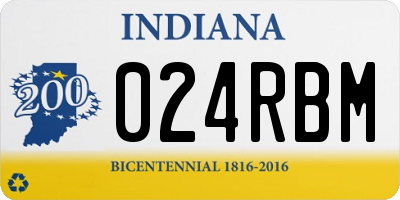 IN license plate 024RBM