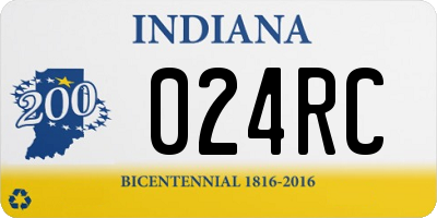 IN license plate 024RC