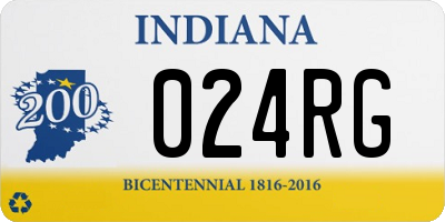 IN license plate 024RG