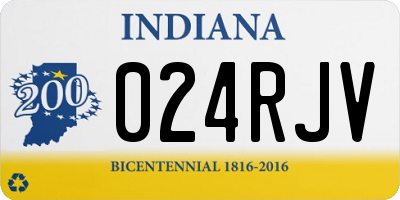 IN license plate 024RJV