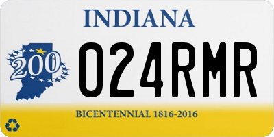 IN license plate 024RMR