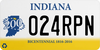 IN license plate 024RPN