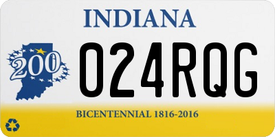 IN license plate 024RQG