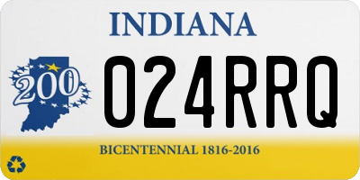 IN license plate 024RRQ