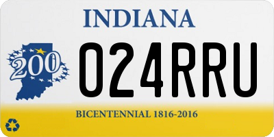 IN license plate 024RRU