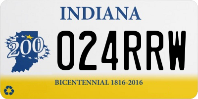 IN license plate 024RRW
