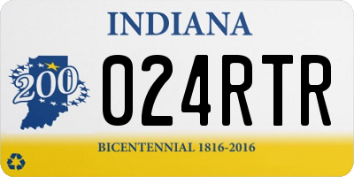 IN license plate 024RTR