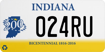 IN license plate 024RU