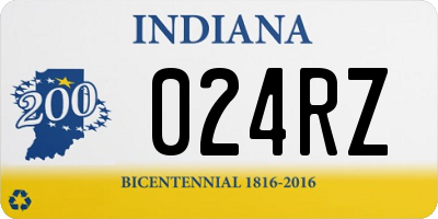 IN license plate 024RZ