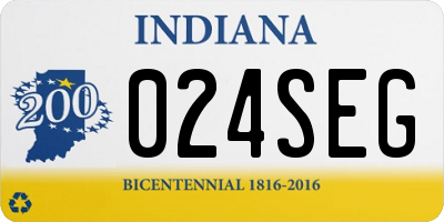IN license plate 024SEG