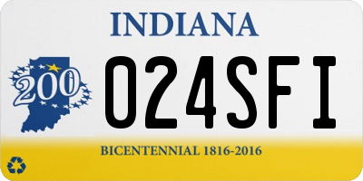 IN license plate 024SFI