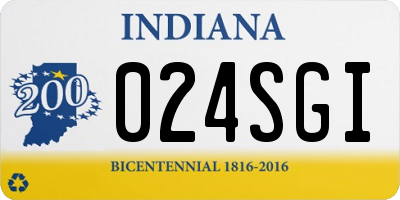 IN license plate 024SGI