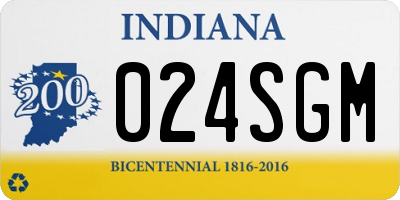 IN license plate 024SGM