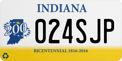 IN license plate 024SJP