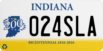 IN license plate 024SLA