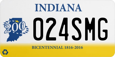 IN license plate 024SMG