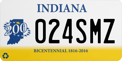 IN license plate 024SMZ