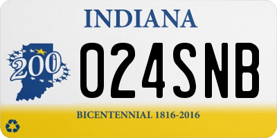 IN license plate 024SNB