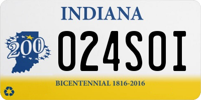 IN license plate 024SOI