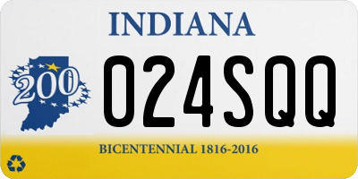 IN license plate 024SQQ