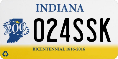IN license plate 024SSK