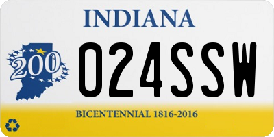 IN license plate 024SSW