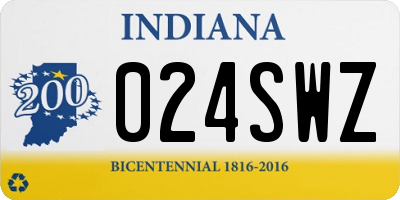 IN license plate 024SWZ