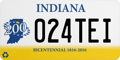 IN license plate 024TEI