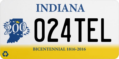 IN license plate 024TEL