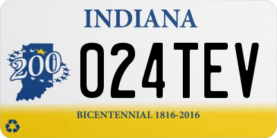 IN license plate 024TEV