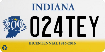 IN license plate 024TEY