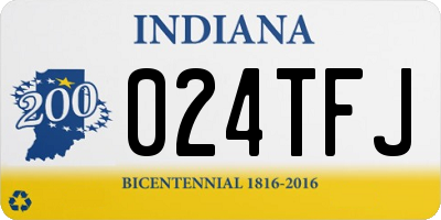 IN license plate 024TFJ