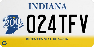 IN license plate 024TFV