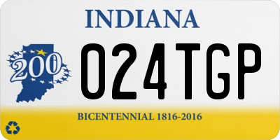 IN license plate 024TGP