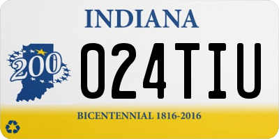 IN license plate 024TIU