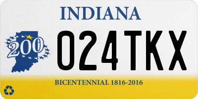IN license plate 024TKX