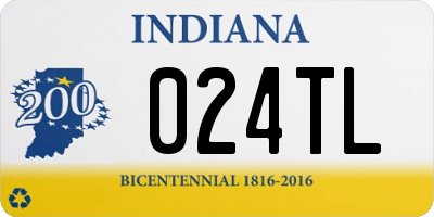 IN license plate 024TL