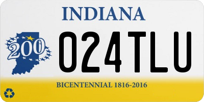 IN license plate 024TLU