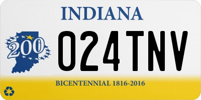 IN license plate 024TNV