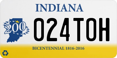 IN license plate 024TOH