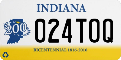 IN license plate 024TOQ