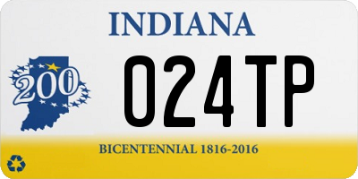 IN license plate 024TP