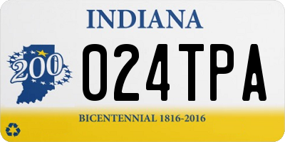 IN license plate 024TPA