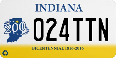 IN license plate 024TTN