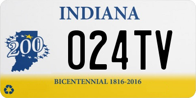 IN license plate 024TV