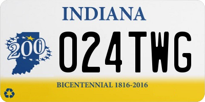 IN license plate 024TWG