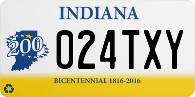 IN license plate 024TXY