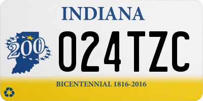 IN license plate 024TZC